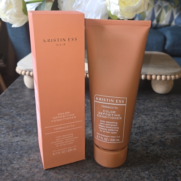 Kristin Ess Color Depositing Conditioner 6.7 Oz Terracotta Semi-Permanent - Picture 1 of 7
